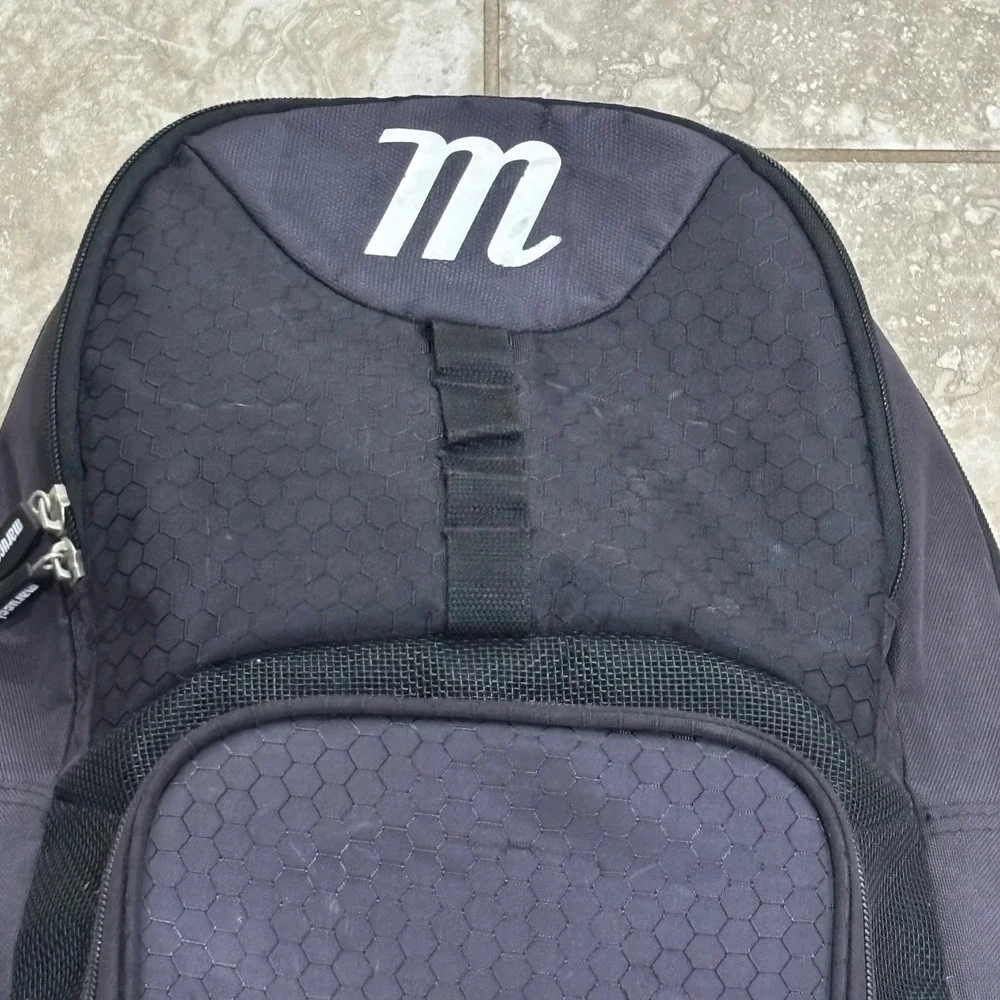 Marucci Black Baseball Softball Bat Equipment Backpack Bag Youth Kids